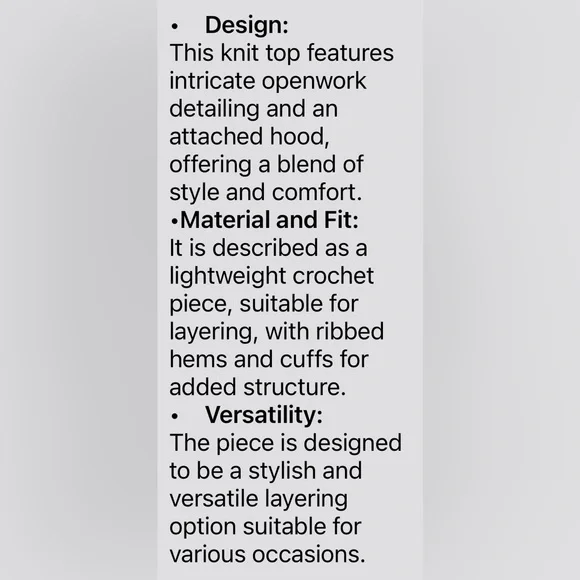 Hoodie Blue/GoldStars
Bohemian 
Long Sleeve 
Lite Knit
Pit-Pit 28”
24”Long
NWOT - Picture 8 of 9